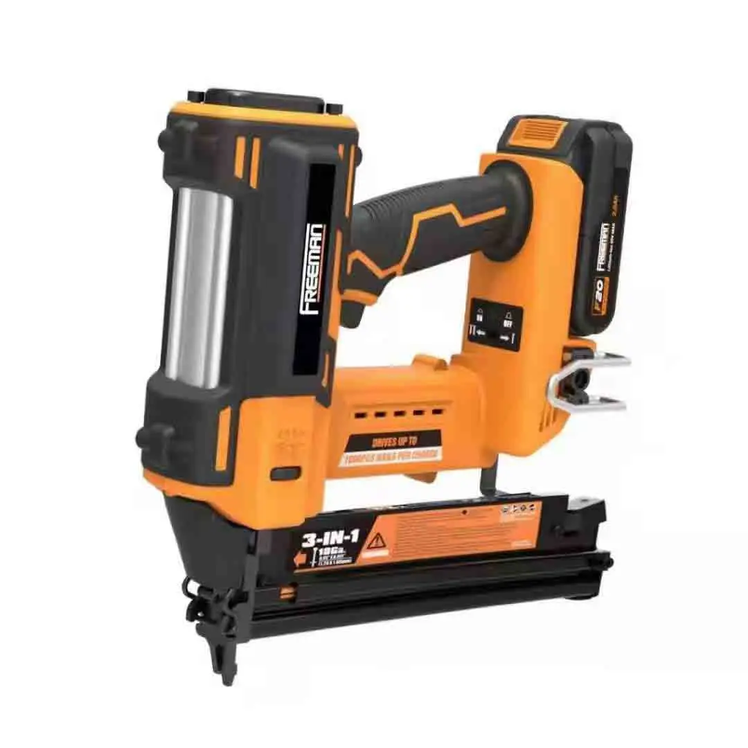 FREEMAN Multifunctional lithium battery nail gun F30F50/T50/440K 3 in 1 electric stapler Makita same type socket battery 2Ah.20V