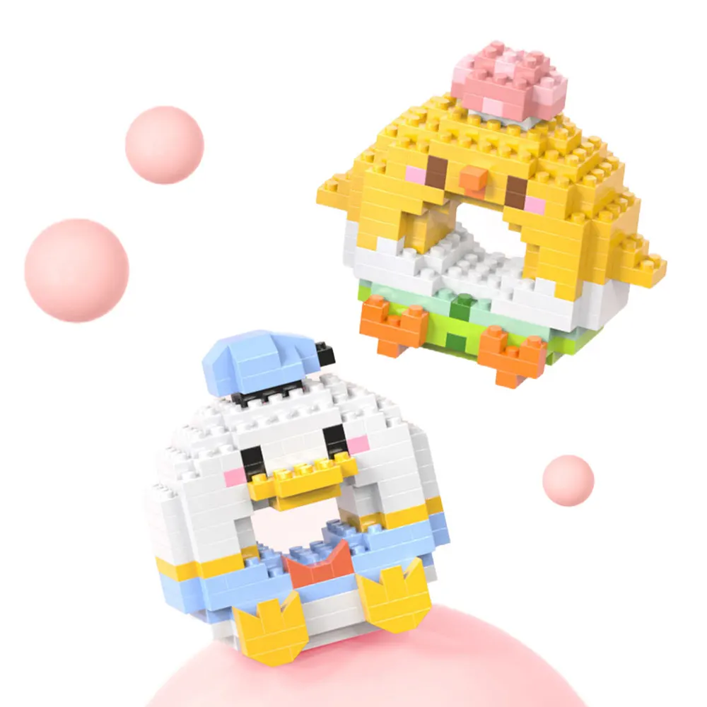 New 3d Puzzle Creative Toys Diy Mini Cartoon Character Building Block Sets For Kids Cute Birthday Gifts Factory Wholesale