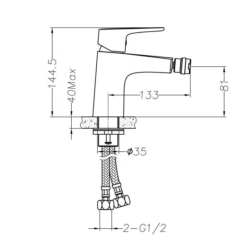 GUNON Sanitary Ware Toilet Bidet Wash Basin Faucet For Bathroom