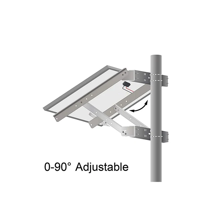 JH-Mech 28 Inch Wall Mount Solar Adjustable Mounting System Brackets Structure Bracket