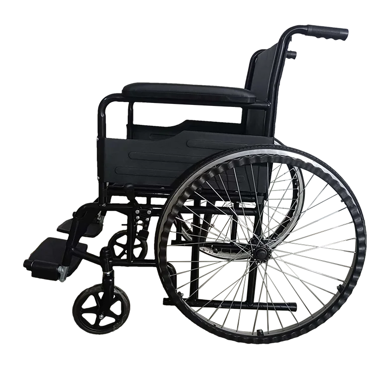 Factory Price 24 inch Foldable Wheelchair adult Manual 24" Tire Wheelchair Dimensions 980*620*850