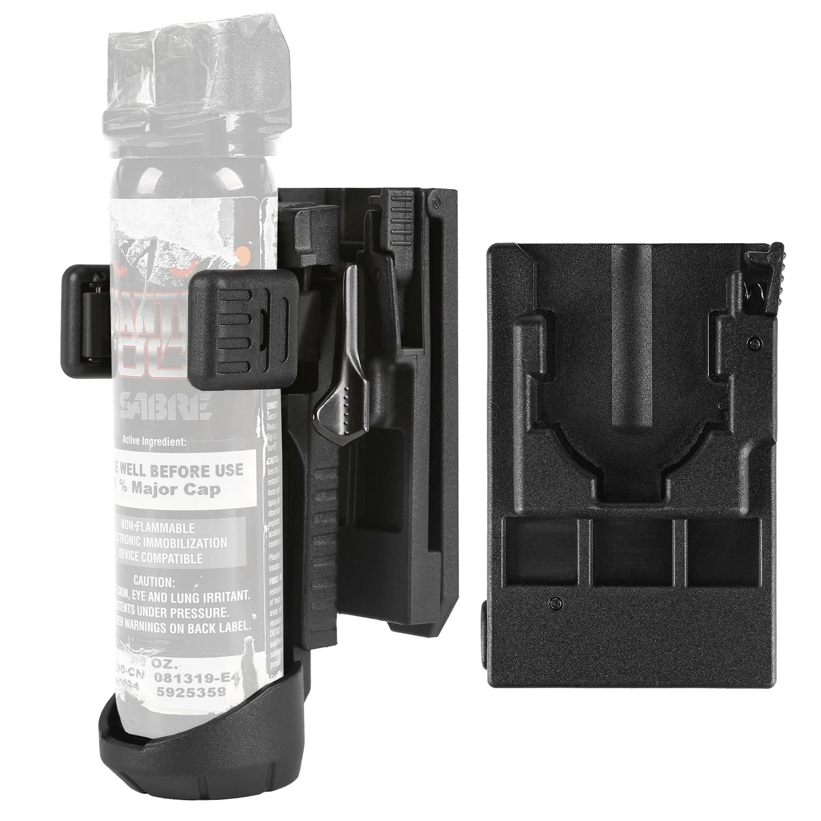PTG Molle Baton Holder Pepper Spray Holster Anti-robbery Quick Release Universal Spray Baton Case Tactical Pepper Spray Clip