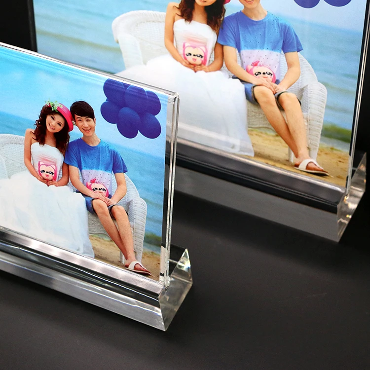 
Hot sale wood led photo frame tinted glass profiles 