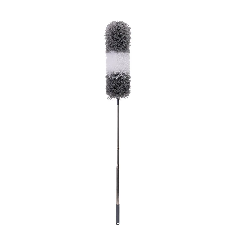 Custom 112 inch telescopic pole extendable microfiber Feather Ceiling rod fan dust duster for home cleaning