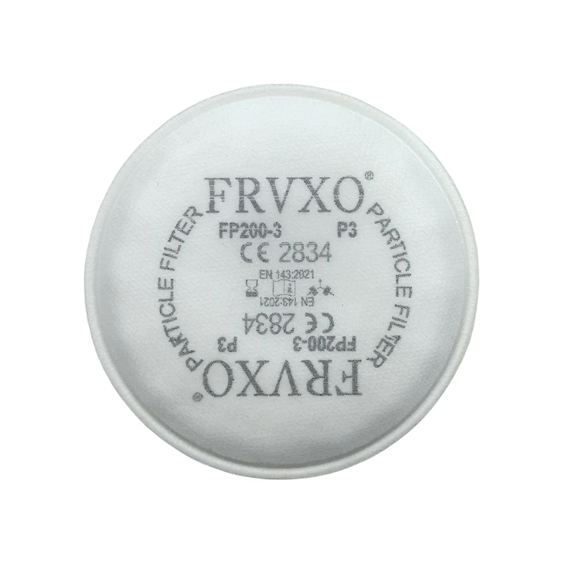 Factory  Full Face Gas Mask Respirators Cartridge P3 R Particulate Double Filter With Carbon