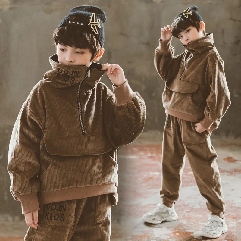 
DRDDJN2009B1270 Autumn New Design Hip Hop Boy Clothing Set Winter Kids Boy Clothing High Quality Children Clothing Sets 