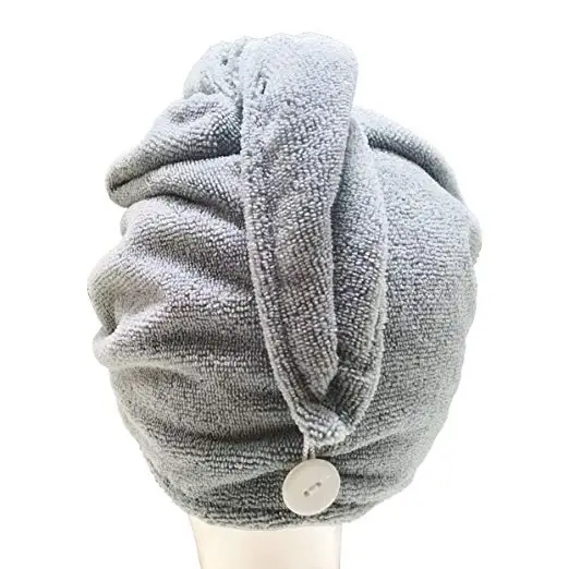 MRTONG Hot Sale  Quick Dry Customized organic bamboo/microfiber hair turban wrap terry cloth spa turban hair towel