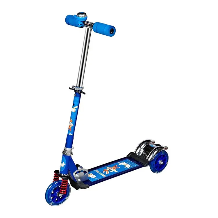 Three PU LED wheels girl kids kick scooter baby adjustable children