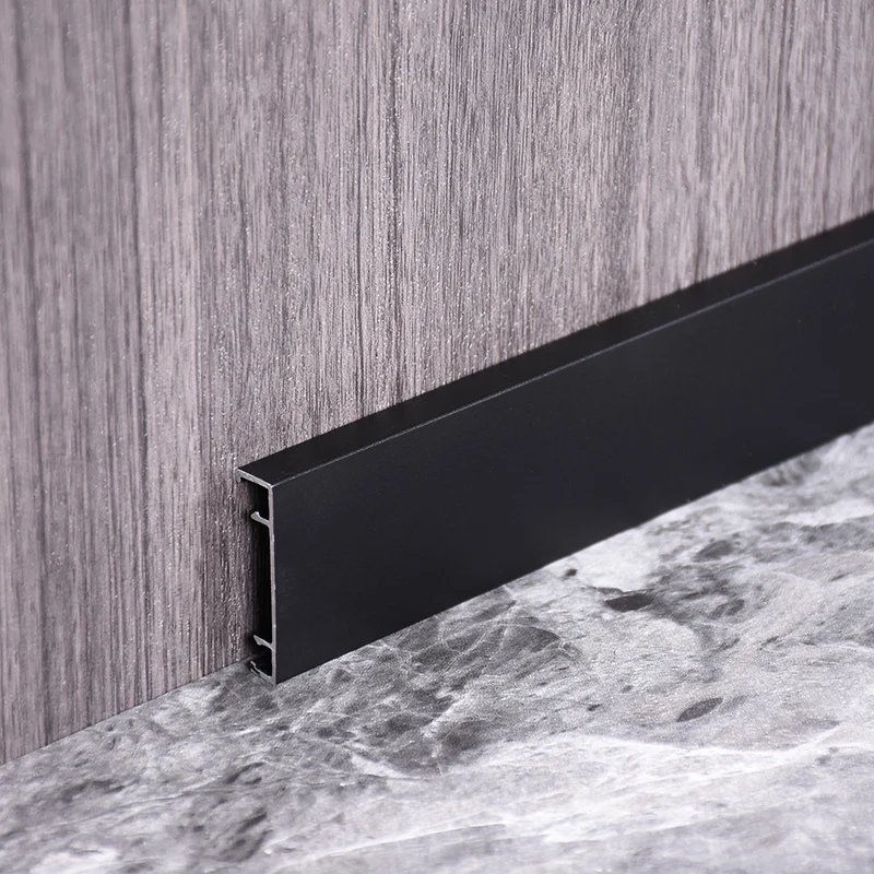 LuckyLine High-end quality aluminum alloy strips wall skirting floor skirting board