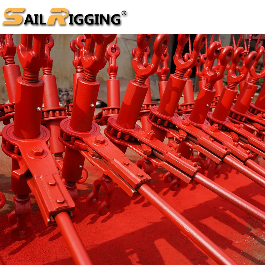 Drop Forged Chain And Binder European Type 8MM 10MM 13MM 16MM Ratchet Boomers For Sale Grade 70 Load Binder Ratchet With Hooks