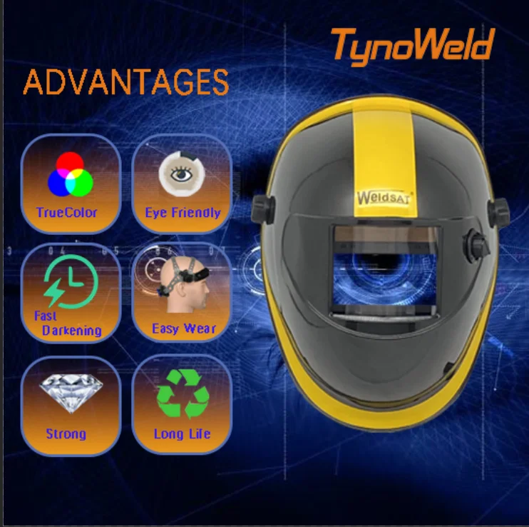 2023 Welding helmets and head mounted auto darkening welding helmet and helmet nylon welding