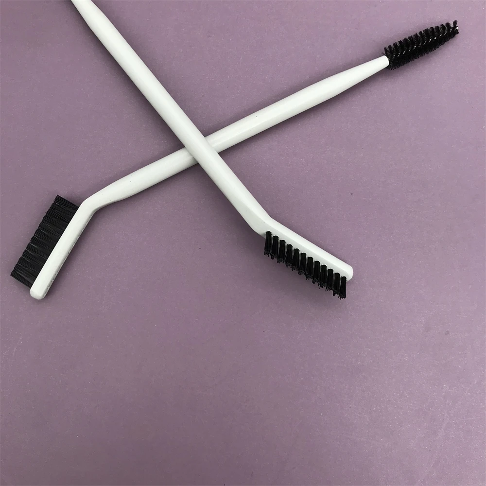 YRX W096 Custom Logo Mascara Eyelash Eyebrow  Wand Double End Eyebrow Eyelash Eye Brow Makeup Brush