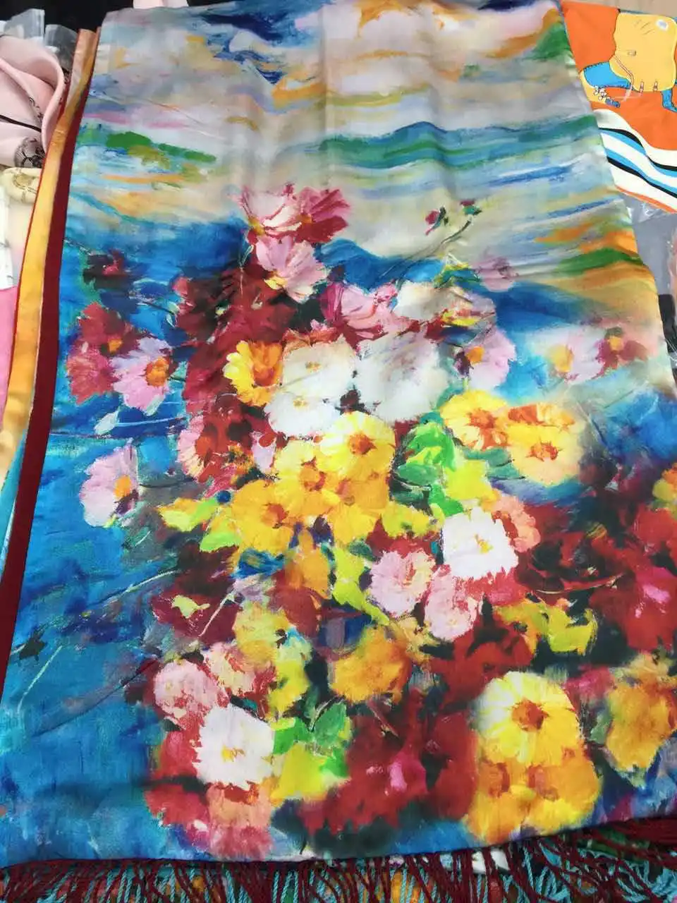 Brocade Fabric Wholesale Factory Digital Printed 100 Silk Dress Soft Plain Custom Satin GSM Technics Style Packing Pattern Yarn