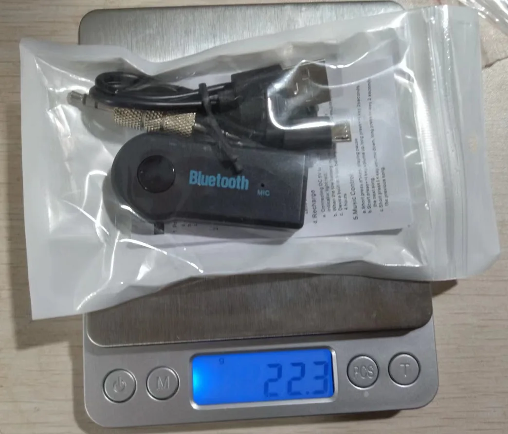 Popular Handsfree Bt Car Kit Music Wireless Stereo Audio Receiver For Phone Car Aux