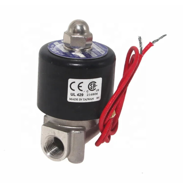 Authentic  Mit-UniD-CNS CE UL429 CAS UniD SUS-8 AC220V G1/4 Stainless Steel Solenoid Valve