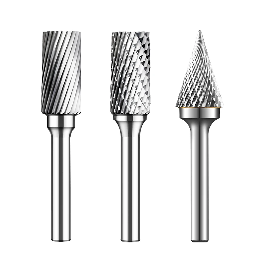 
single and double teeth sets type sl l long shank price cemented tungsten carbide burr 