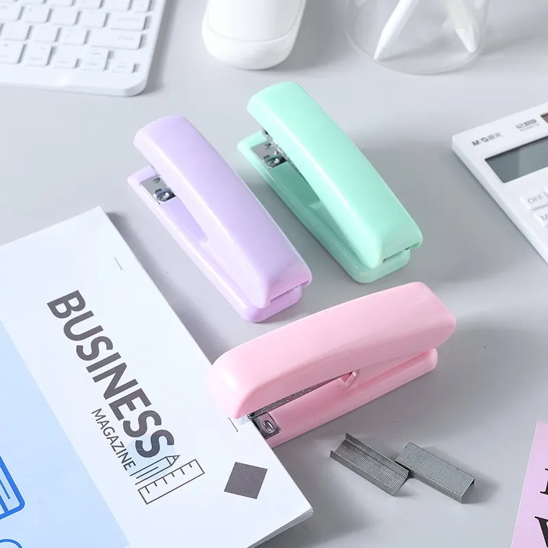 Student Office Set Stapler Scissors Tape Stapler Customized Multi-Function And Colorful Office Stationery Set
