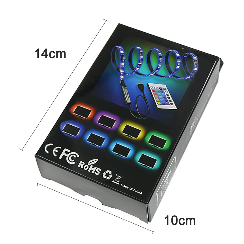  QiQi рекламная качественная Светодиодная лента 2 м 5 В OEM smd 5050 ip65 67 68 tuya для декора телевизора в