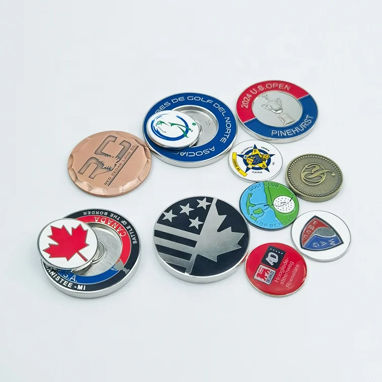 Пользовательские покерные фишки серебряные металлические со съемным металлическим магнитным шариком