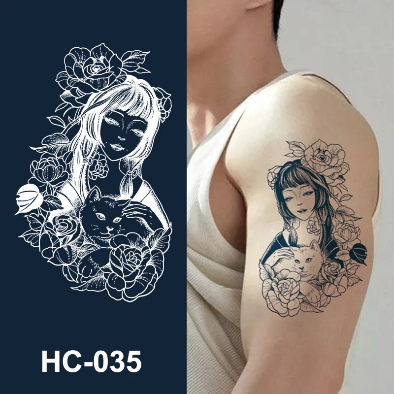 HC 001-512 Long Lasting Herbal Juice Temporary Tattoo Supplier Body Flower INS Tattoo Waterproof Permanent Juice Tattoo Sticker