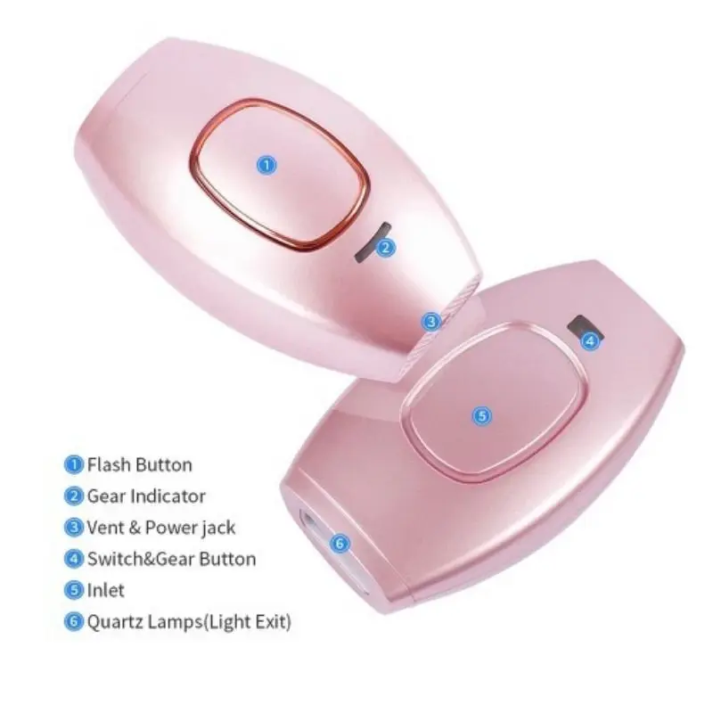 Лазерный эпилятор для удаления волос IPL для женщин, портативный Перманентный безболезненный Фотоэпилятор для всего тела