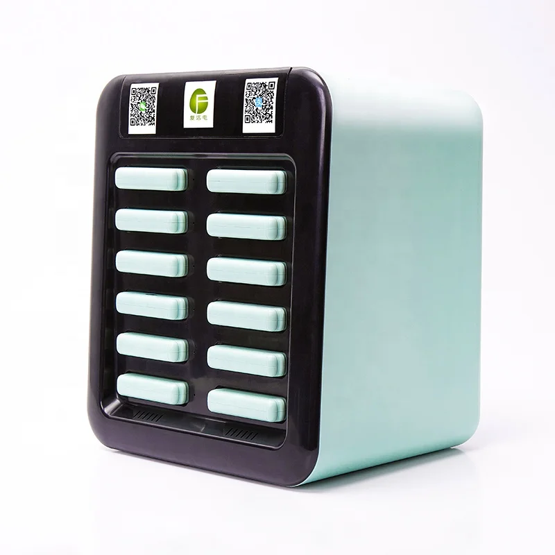  OEM Factory 12slots 5000mAh charging rental powerbank station power bank