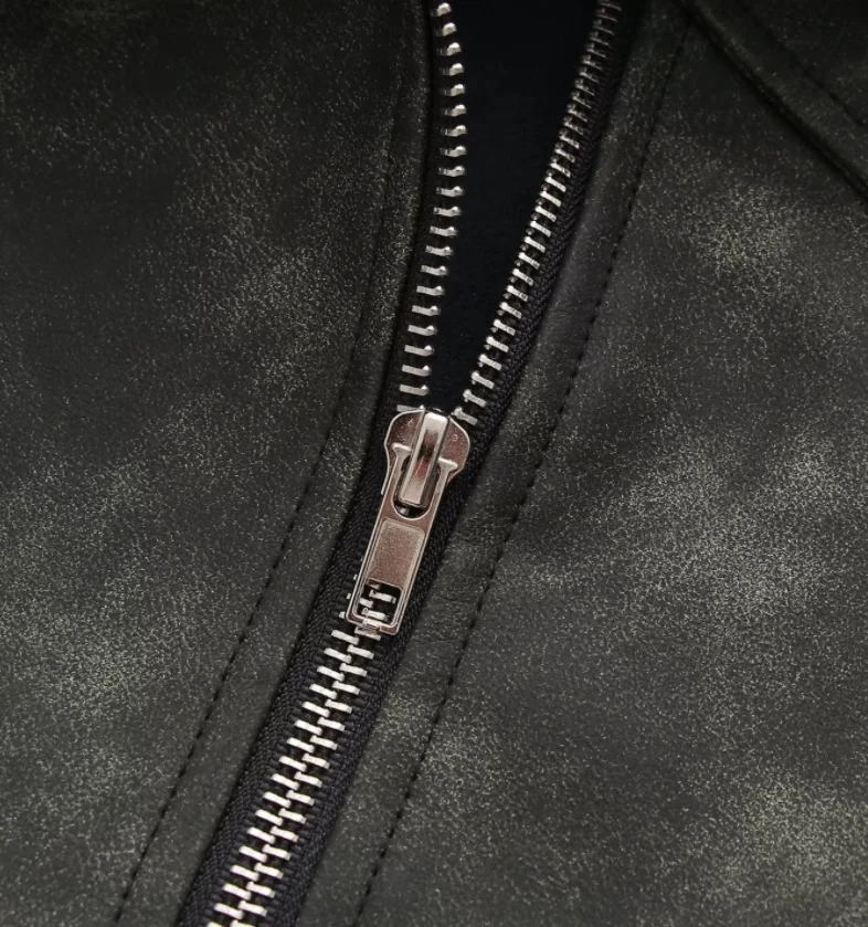 Runwaylover 2858 Front Zipper 2024 Ladies Fashion Pu Leather Skirt With Belt