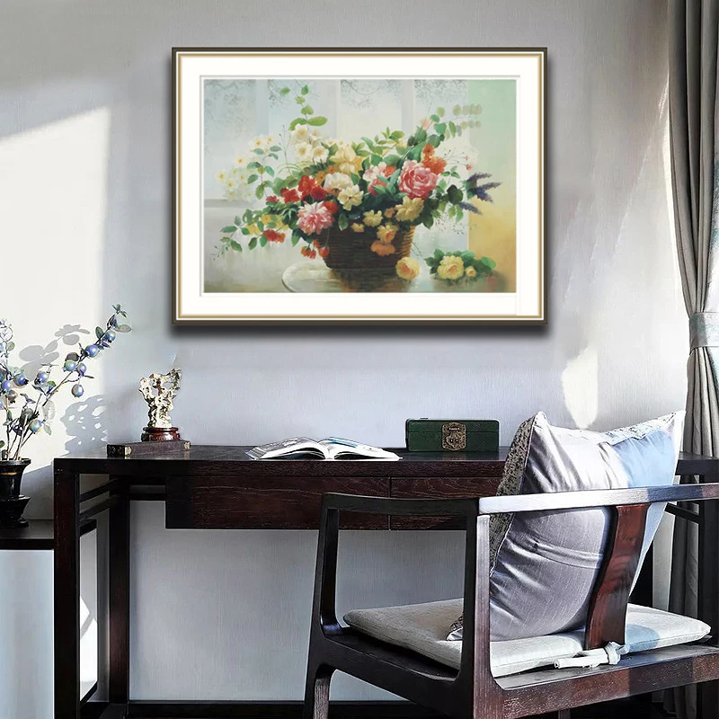 Supply for AliExpress Abstract Flowers Canvas Oil Painting Drop Shipping