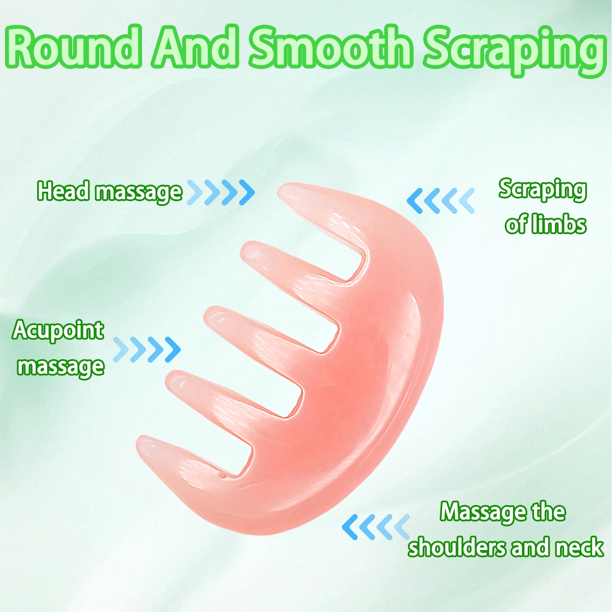 Chinese Traditional Trigger Point Therapy Guasha Scraping Massage Comb Wide Tooth Hair Comb Head Massage Scraping Comb