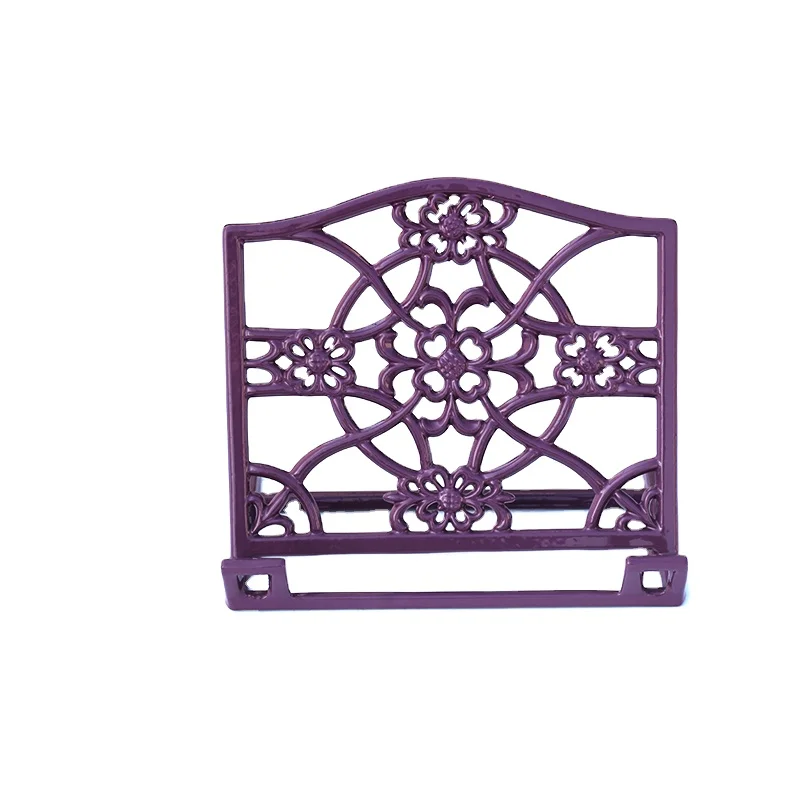 Metal Stand of Book Decorative Metal Cookbook Recipe Holder for Cookbooks or iPad Stands for Kitchen