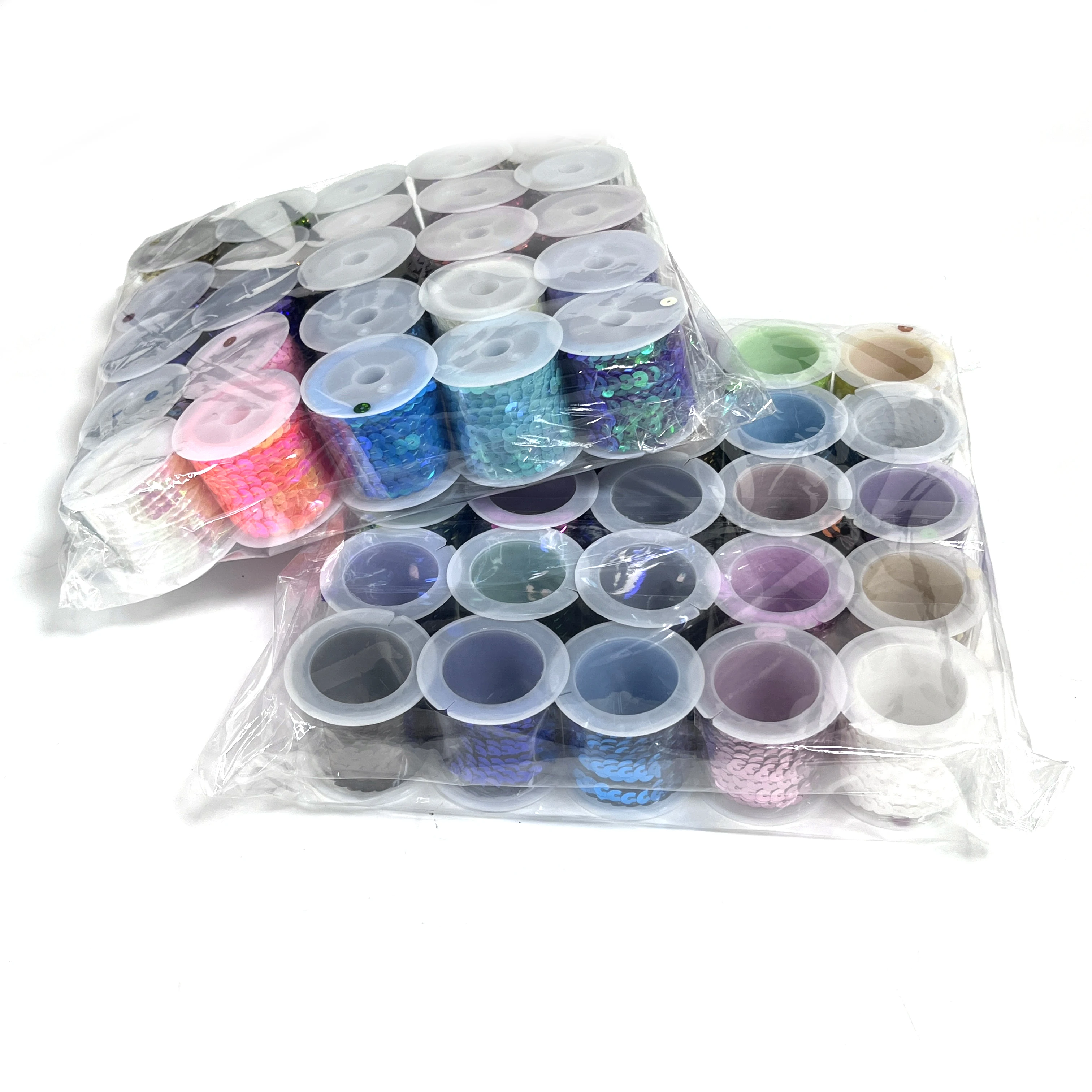 SHENYUE Wholesale recycled PET DIY Lace mini pink Sequin trim For Garment Decoration