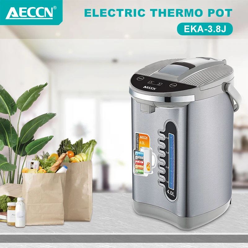 AECCN OEM Kitchen 5L 680W LCD Display Re-boil Childlock Timer Setting Dry Boiling Protection home appliances hot water dispenser