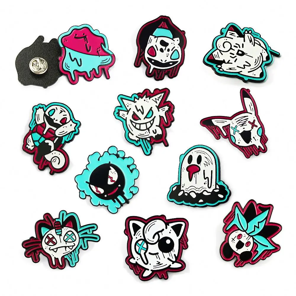 China Manufacturers Cheap Price Wholesale Enamel Pins Horror New Design Custom Enamel Pins Horror
