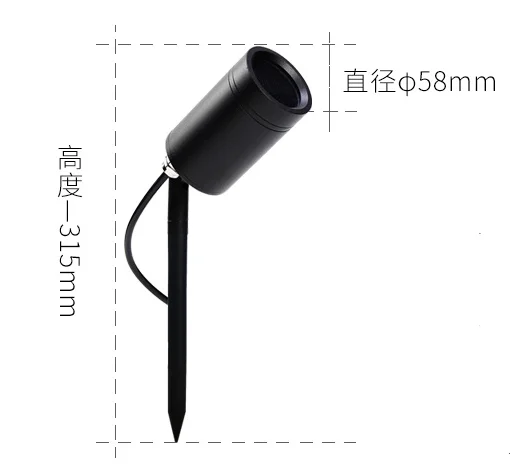 High Quality Waterproof IP65 MR16 GU10 LED Garden Spot Spike Light