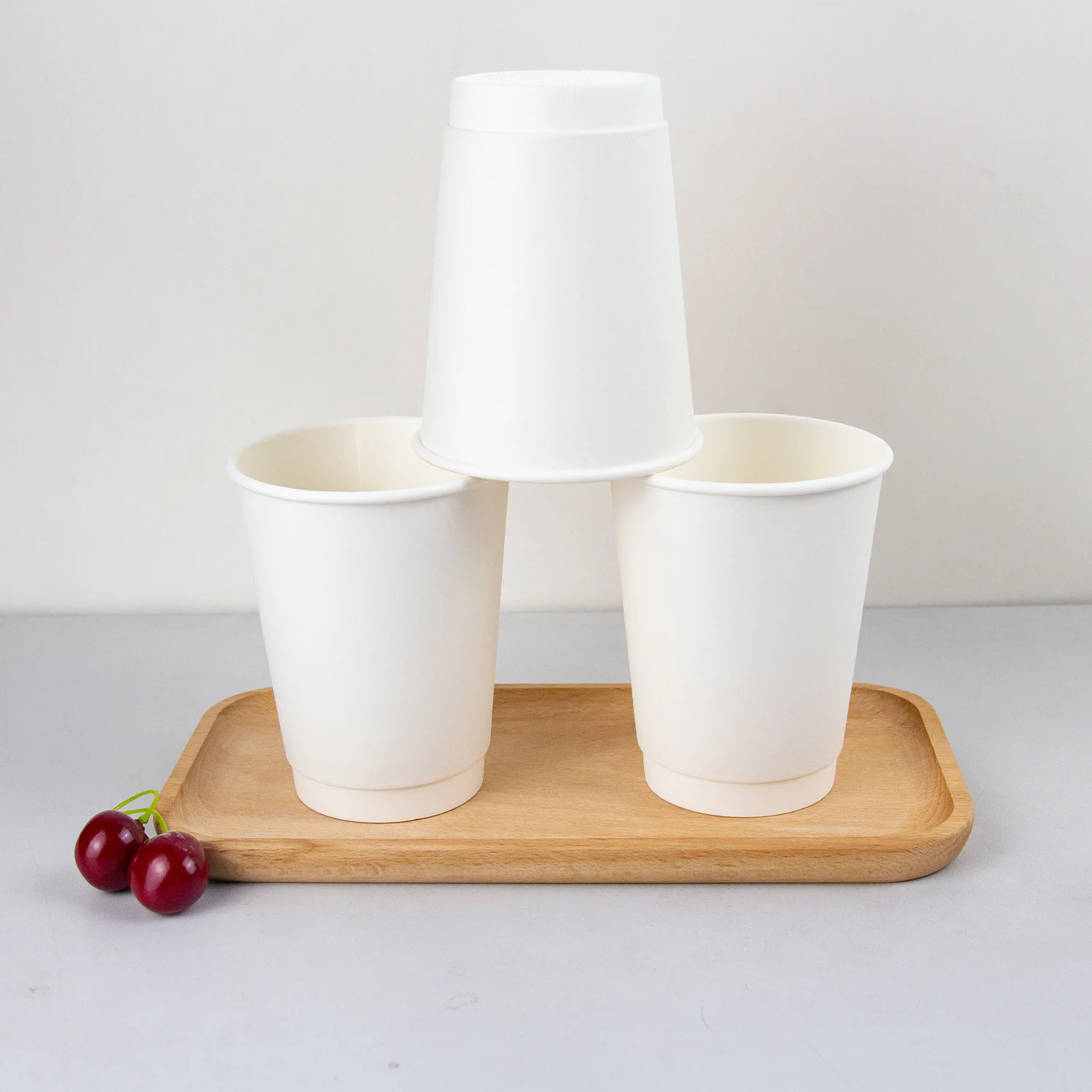 New product Hot sale top Quality cup custom logo disposable paper cup Wholesale coffee paper cups double wall with lids