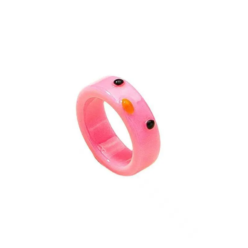New Hot Sale Fun Ring Cute Animal Acrylic Resin Frog Shape Ring Personalized Kids Cartoon Plastic Frog Resin Finger Rings