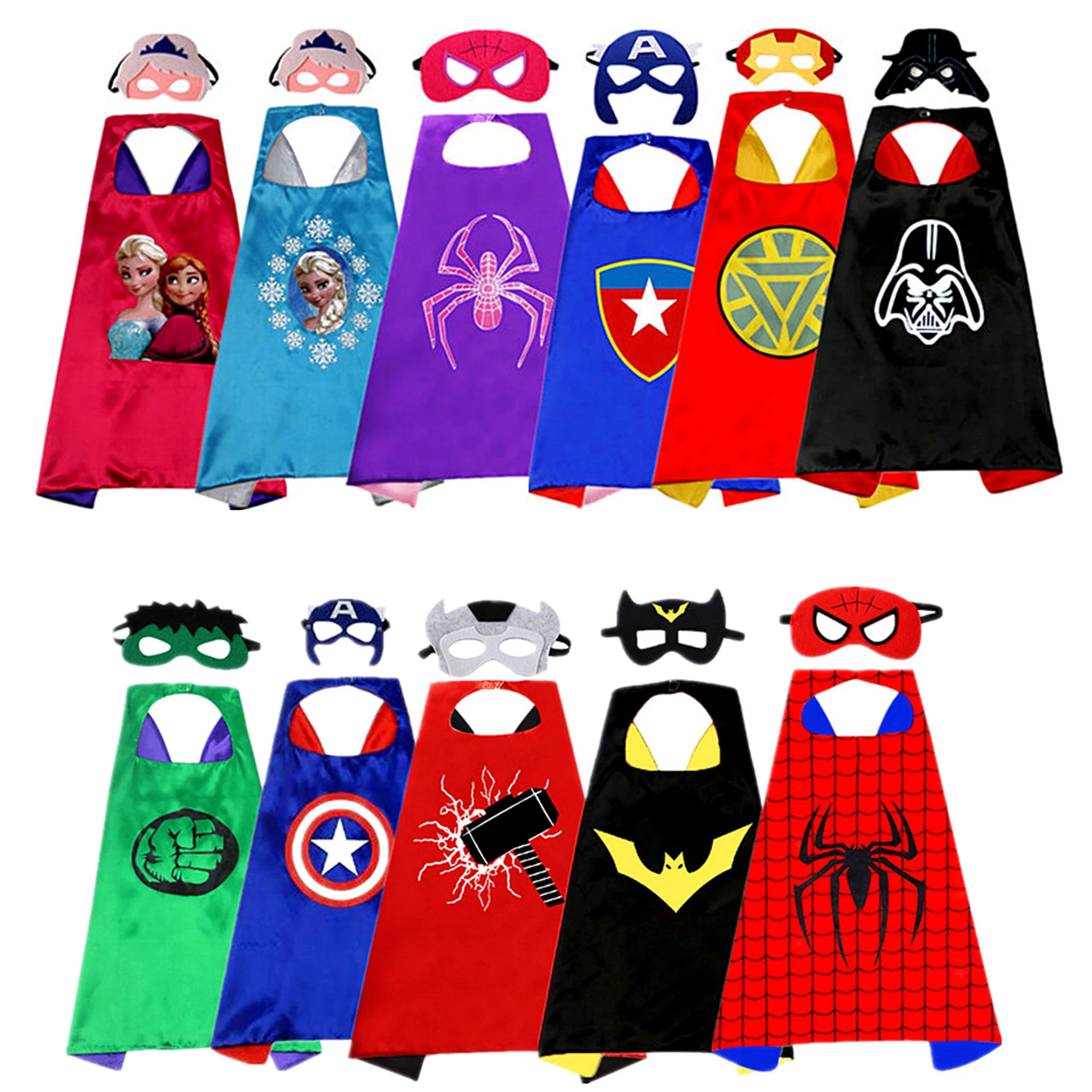 CM222-1 Fashion Kids Anime Cape Super Star Stage Performance Cartoon Cloak for Children Party Cosplay