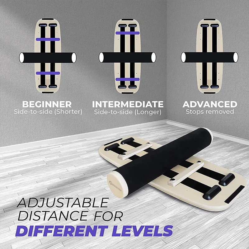 
wood cutting fit balance board trainer wooden with adjustable stoppers 