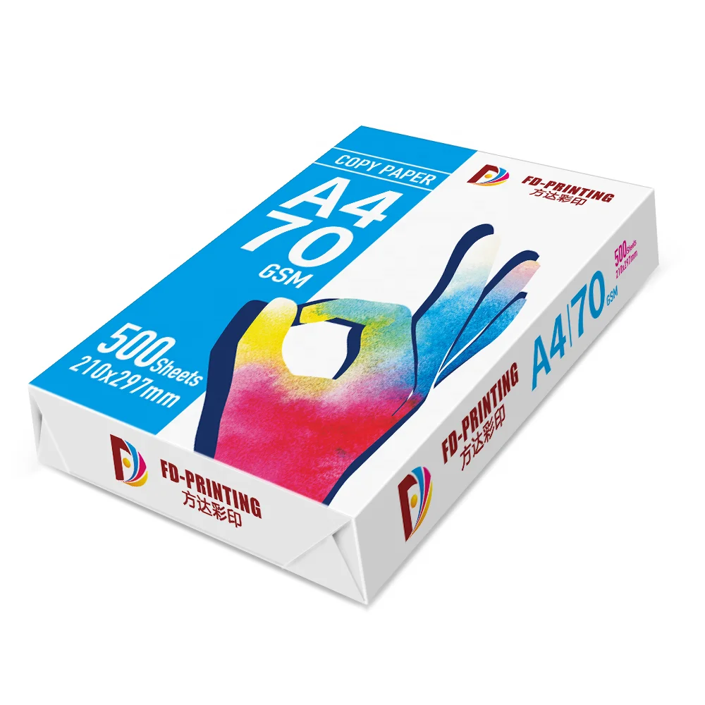 China Manufacturers OEM double a - printer copy paper a4 70 80 gsm 500 sheets