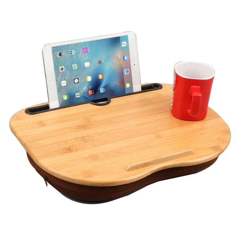 
Newest Design Bamboo Portable Lap Table Bedroom Sofa Outdoor Laptop Table 