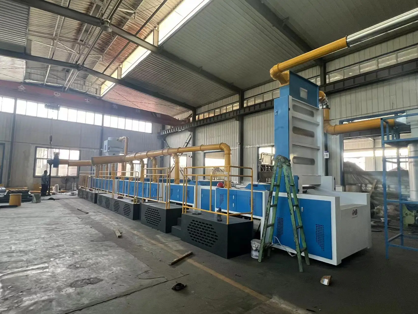 New and Used Polyester Fabric Cleaning Machine Textile Waste Recycling Yarn Opener Machinery with PLC & Motor Core Components