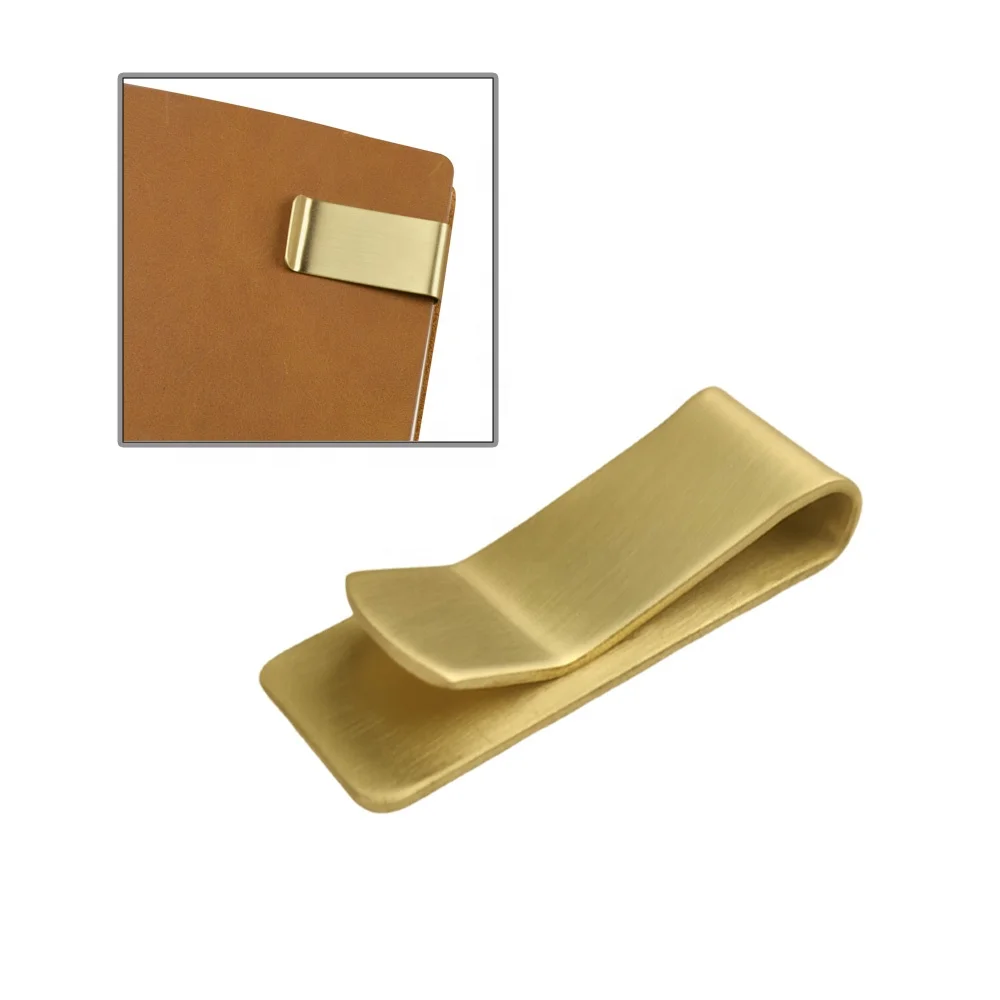 Customized Brass Metal Money Clip Cash Clamp Holder Portable Money Clip