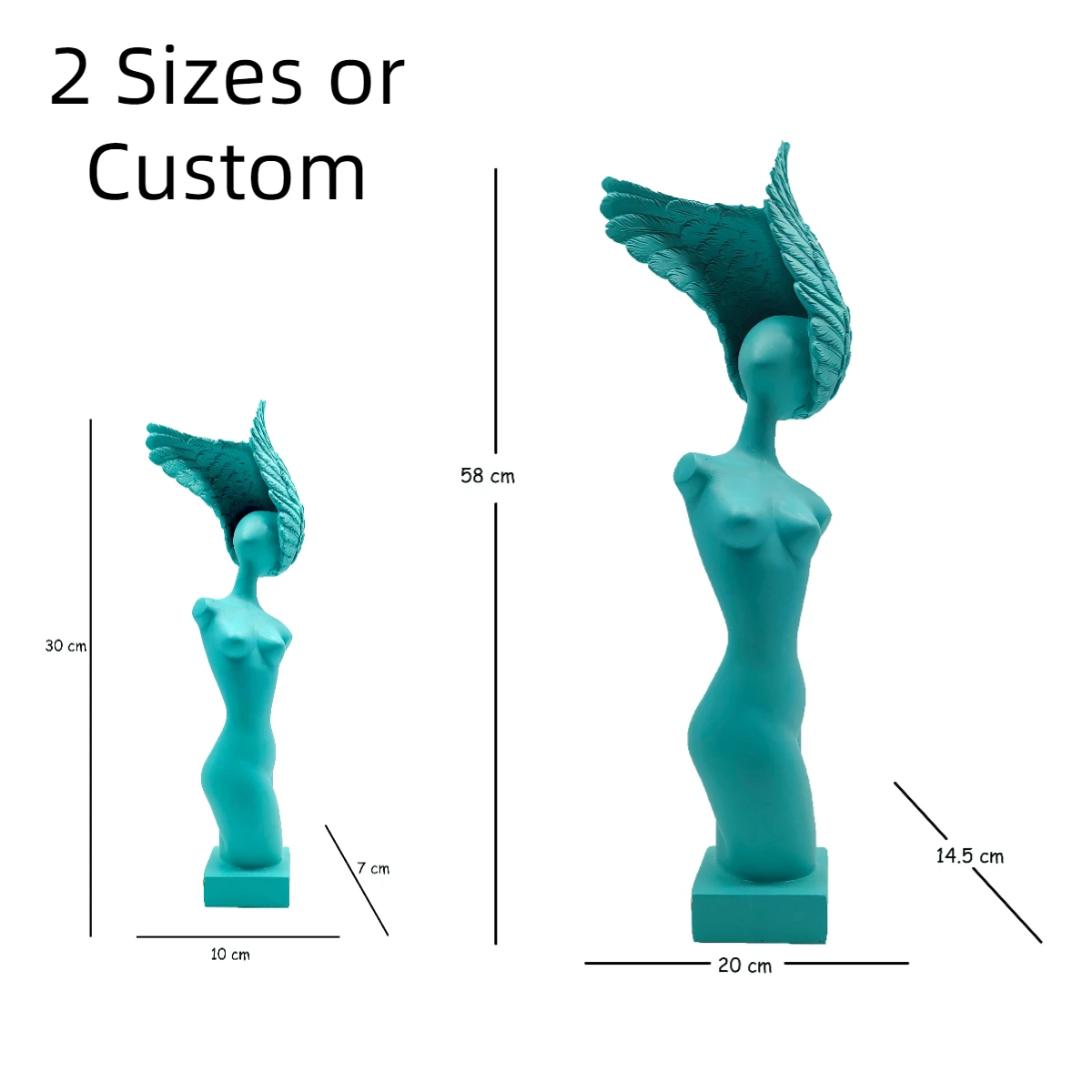 Crafts Ample Cutie Ornament Artistic Woman Body Statue Magnet for Home Decor Figurine Resin with Butterfly Big Ass Girl Female