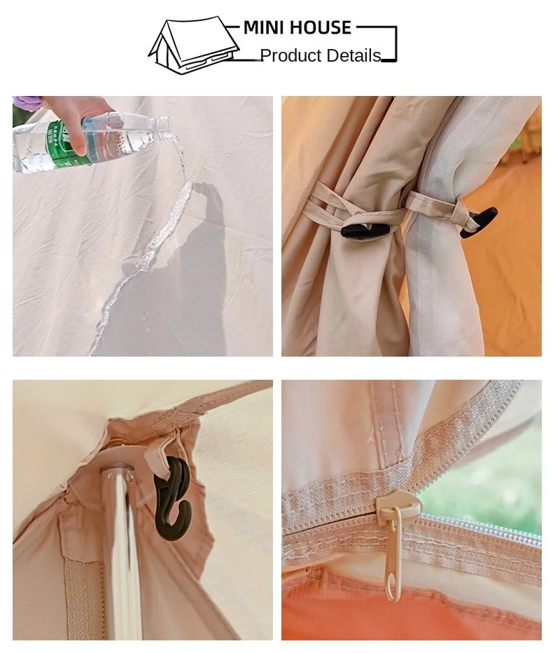 Professional Outdoor Custom Cotton Canvas Glamping Tent Inflatable Camping Waterproof Cabin Tent