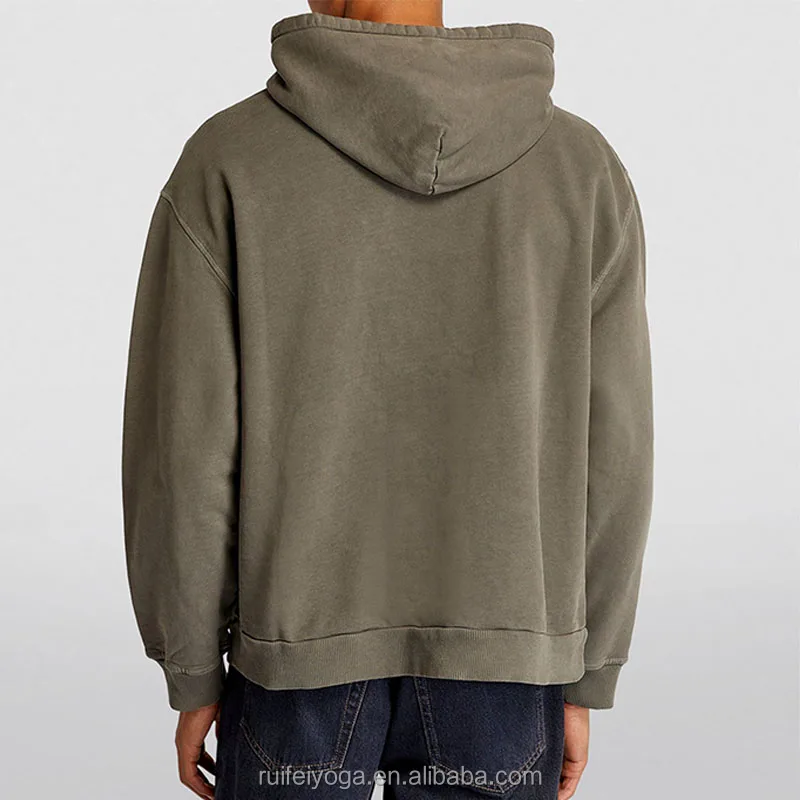 Sustainable Eco Friendly Bamboo Hemp Men Hoodie Streetwear Pullover Recycled Clothing Vintage Fleece Organic Cotton Hoodie
