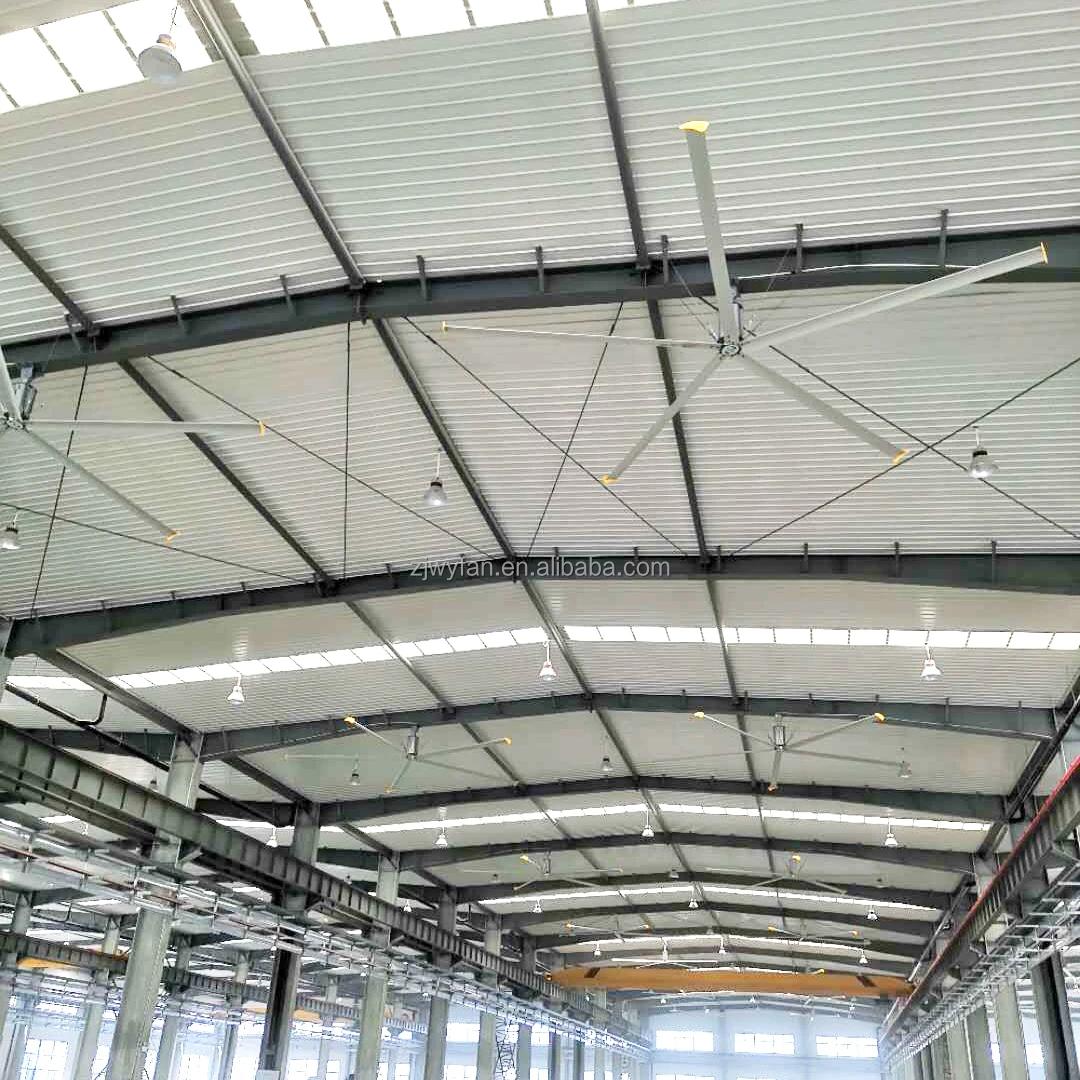 6,72 м 22 фута коммерческий Hvls большой потолочный вентилятор с прямым приводом Pmsm мотор потолочный вентилятор