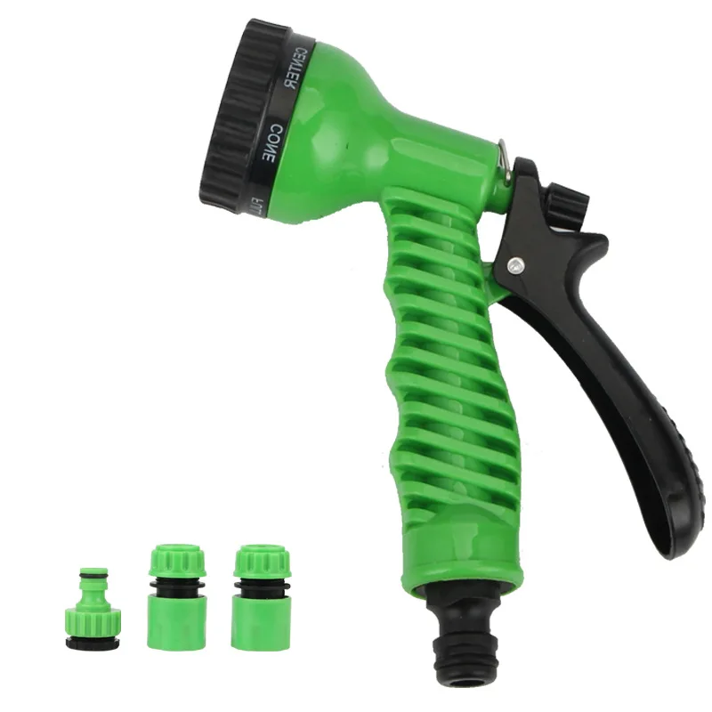 Heavy Duty Adjustable Garden Hose Nozzle 7 Styles High Pressure Water Gun Garden Spray Irrigation Watering Spray Gun