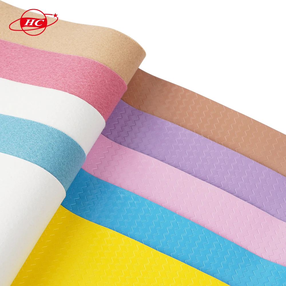 Straw mat pattern woven pattern, synthetic leather customized PU leather in stock factory sale directly