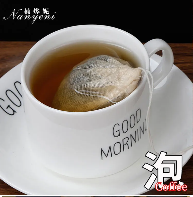 Индивидуальные тканевые упаковочные мешки на шнурке, органический муслиновый Хлопковый мешок для фильтров