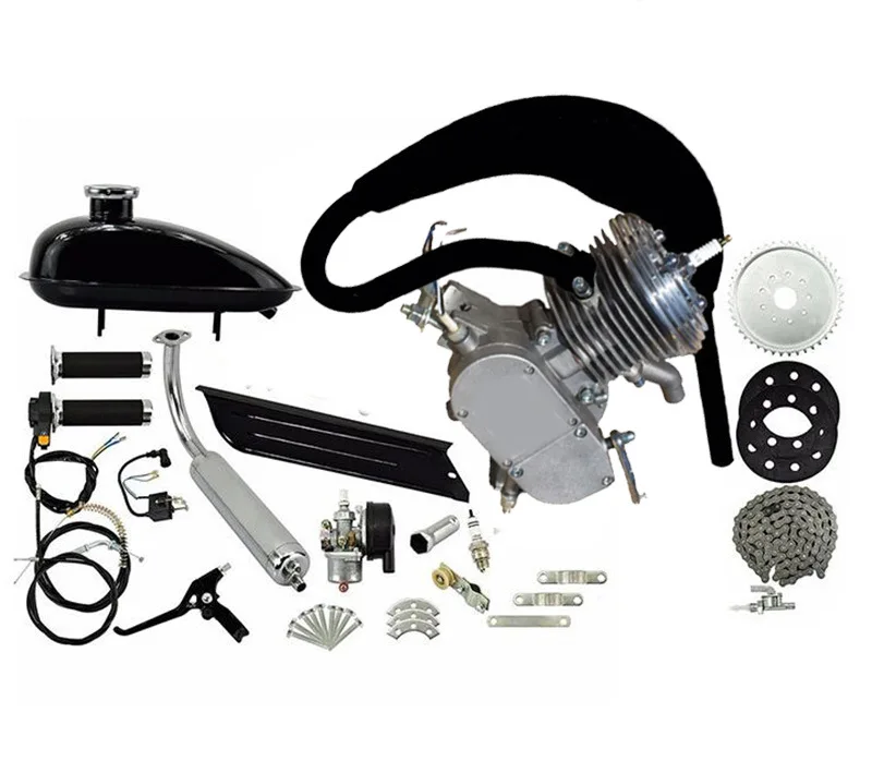 49cc Bicycle Engine Kits 4-Stroke Gas Petrol Motorized Bicycle Bike Engine Motor Kit Scooter Engine